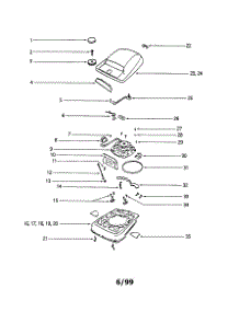 Base parts for Eureka Upright Vacuum S661E from AppliancePartsPros.com