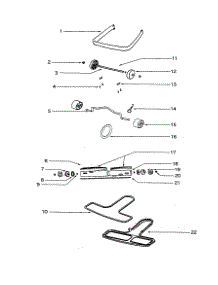 Disturbulator Assembly parts for Eureka Upright Vacuum S661E from AppliancePartsPros.com