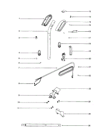 Handle parts for Eureka Upright Vacuum S677A from AppliancePartsPros.com