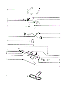 Wheel / Axle / Disturbulator parts for Eureka Upright Vacuum S677A-1 from AppliancePartsPros.com