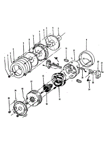 Motor Assy parts for Hoover Canister Vacuum S7065-070 from AppliancePartsPros.com