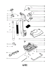 Hood parts for Eureka Upright Vacuum S782AT from AppliancePartsPros.com