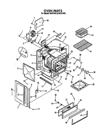 Oven parts for Roper Gas Range S8757*2 from AppliancePartsPros.com