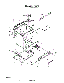 Cooktop parts for Roper Gas Range S8757*4 from AppliancePartsPros.com