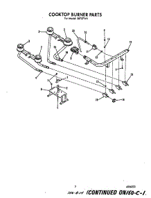 Cooktop Burner parts for Roper Gas Range S8757*4 from AppliancePartsPros.com