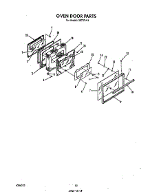 Oven Door parts for Roper Gas Range S8757*4 from AppliancePartsPros.com