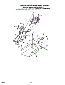 Power Lock parts for Roper Electric Range S9507*0 from AppliancePartsPros.com