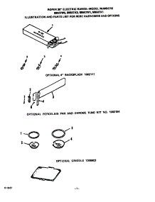 Wire Harness And Options parts for Roper Electric Range S9507*1 from AppliancePartsPros.com