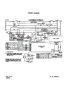 Wiring Diagram parts for Roper Electric Range S9507*1 from AppliancePartsPros.com