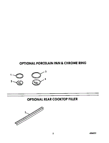 Optional Porcelain Pan And Ring parts for Roper Electric Range S9507*2 from AppliancePartsPros.com