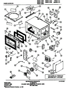(Sand-7.000) (Sand-7.001) (Sand-7.003) (Sand-7.004) (Sand-7.005) parts for Amana Microwave SAND-5.004 from AppliancePartsPros.com