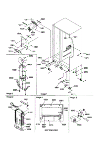 Drain Systems / Evaporator Assembly parts for Amana Side-By-Side Refrigerator SB21VPSE-P1315603WE from AppliancePartsPros.com