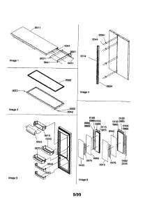 Refrigerator Door / Trim / Handles parts for Amana Side-By-Side Refrigerator SB21VW-P1315602WW from AppliancePartsPros.com