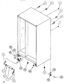 Drain & Rollers parts for Amana Side-By-Side Refrigerator SB520K-P1140701W from AppliancePartsPros.com