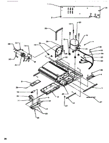 Machine Compartment parts for Amana Side-By-Side Refrigerator SB520SW-P1185001WW from AppliancePartsPros.com