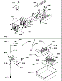 Ice Maker Parts And Add On Ice Maker Kit parts for Amana Side-By-Side Refrigerator SB520TW-P1308601W from AppliancePartsPros.com