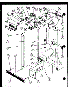 Refrigerator parts for Amana Side-By-Side Refrigerator SBD20H-P7836031W from AppliancePartsPros.com