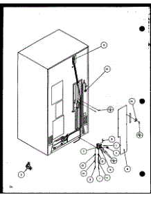 Cabinet Back parts for Amana Side-By-Side Refrigerator SBD20H-P7836031W from AppliancePartsPros.com