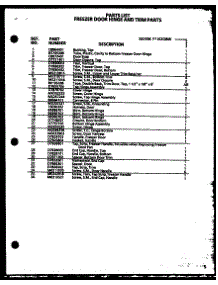 Freezer Door Hinge And Trim Parts parts for Amana Side-By-Side Refrigerator SBD20K-P1102508W from AppliancePartsPros.com