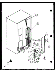 Cabinet Back parts for Amana Side-By-Side Refrigerator SBD20K-P1102508W from AppliancePartsPros.com