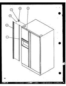 Bi8 Trim Kit Assembly parts for Amana Side-By-Side Refrigerator SBD20K-P1102508W from AppliancePartsPros.com