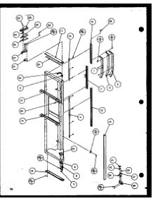 Freezer Door (Szd20k / P1117702w) (Szd20kb / P1117703w) (Szd20kp / P1117704w) parts for Amana Side-By-Side Refrigerator SBD20K-P1117701W from AppliancePartsPros.com