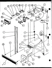 Refrigerator / Freezer Controls And Cabinet Part (Szd20k / P1117702w) (Szd20kb / P1117703w) (Szd20kp / P1117704w) parts for Amana Side-By-Side Refrigerator SBD20K-P1117701W from AppliancePartsPros.com