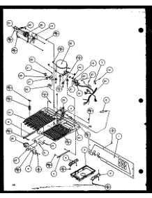 Machine Compartment (Szd20k / P1117702w) (Szd20kb / P1117703w) (Szd20kp / P1117704w) parts for Amana Side-By-Side Refrigerator SBD20K-P1117701W from AppliancePartsPros.com