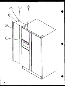 B18 Trim Kit Assembly (Sbd20k / P1117701w) parts for Amana Side-By-Side Refrigerator SBD20K-P1117701W from AppliancePartsPros.com