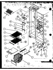 Freezer Shelving And Refrigerator Light (Sbi20mw / P1120102ww) parts for Amana Side-By-Side Refrigerator SBD20M-P1120201W from AppliancePartsPros.com