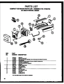Compact Ice Maker (Sbi20ne / P1162902we) (Sbi20nw / P1162902ww) parts for Amana Side-By-Side Refrigerator SBD20NW-P1162503WW from AppliancePartsPros.com