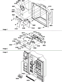 Ice / Water Cavity, Electronic Bracket Assy & Toe Grille parts for Amana Side-By-Side Refrigerator SBD20S4L-P1190007WL from AppliancePartsPros.com
