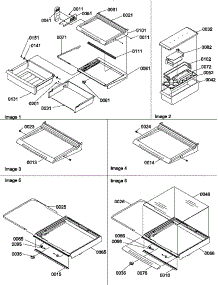 Deli, Shelf, And Crisper Assemblies parts for Amana Side-By-Side Refrigerator SBD20S4L-P1190007WL from AppliancePartsPros.com