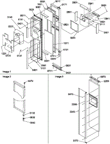 Freezer Door parts for Amana Side-By-Side Refrigerator SBD20TPW-P1190009WW from AppliancePartsPros.com