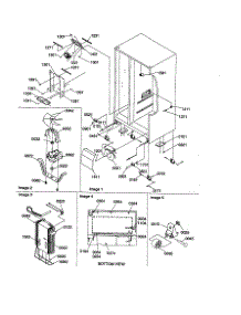 Drain Systems, Rollers / Evaporator parts for Amana Side-By-Side Refrigerator SBD21VE-P1315502WE from AppliancePartsPros.com