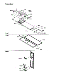 Freezer Door parts for Amana Side-By-Side Refrigerator SBD21VPSE-P1315504WE from AppliancePartsPros.com