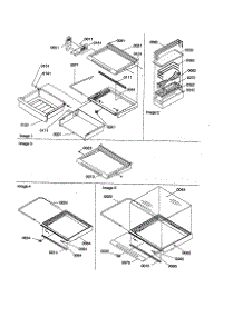 Deli, Shelves Crisper / Accessories parts for Amana Side-By-Side Refrigerator SBD21VW-P1315502WW from AppliancePartsPros.com