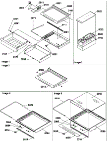 Deli Shelves, Crisper Assemblies And Accessories parts for Amana Side-By-Side Refrigerator SBD522VE-P1320303WE from AppliancePartsPros.com