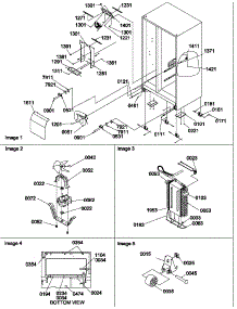 Drain System, Rollers And Evaporator Assembly parts for Amana Side-By-Side Refrigerator SBD522VE-P1320303WE from AppliancePartsPros.com