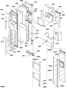 Freezer Door parts for Amana Side-By-Side Refrigerator SBDE20TPE-P1190905WE from AppliancePartsPros.com