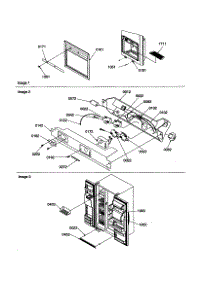 Dispenser / Elec. Bracket / Toe Grille parts for Amana Side-By-Side Refrigerator SBDE21VPE-P1317201WE from AppliancePartsPros.com
