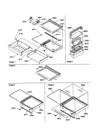 Deli / Shelves / Criper / Accessories parts for Amana Side-By-Side Refrigerator SBDE21VPE-P1317201WE from AppliancePartsPros.com