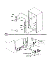 Water Filter / Water Valves parts for Amana Side-By-Side Refrigerator SBDE21VPE-P1317201WE from AppliancePartsPros.com
