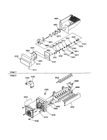 Ice Bucket Auger / Ice Maker parts for Amana Side-By-Side Refrigerator SBDE21VPE-P1317201WE from AppliancePartsPros.com