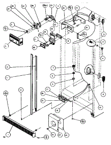 Controls & Cabinet (Ref / Frz) parts for Amana Side-By-Side Refrigerator SBDE520K-P1109903W from AppliancePartsPros.com