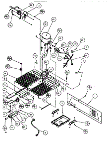 Tecumseh Compressor parts for Amana Side-By-Side Refrigerator SBDE520K-P1109903W from AppliancePartsPros.com