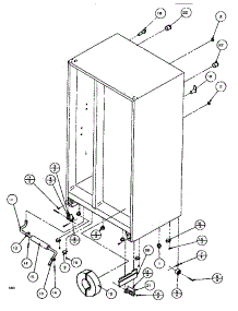 Drain & Rollers parts for Amana Side-By-Side Refrigerator SBDE520K-P1109903W from AppliancePartsPros.com