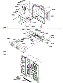 Ice / Water Cavity, Electronic Bracket Assy & Toe Grille parts for Amana Side-By-Side Refrigerator SBDE520TW-P1308501WW from AppliancePartsPros.com