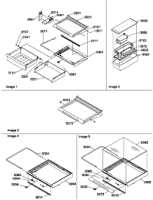 Shelves, Deli, And Crisper Assemblies parts for Amana Side-By-Side Refrigerator SBDE520TW-P1312301WW from AppliancePartsPros.com