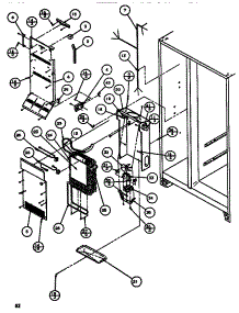 Evaporator & Air Handling parts for Amana Side-By-Side Refrigerator SBDT520J-P7845303W from AppliancePartsPros.com